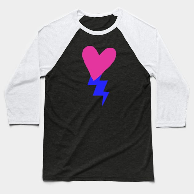 Heart of Thunder Baseball T-Shirt by zakytuntun